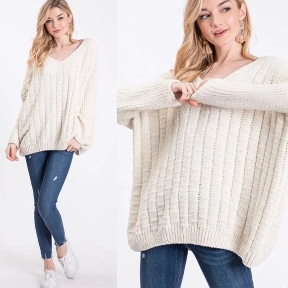 CHENILLE Long Sleeves Sweater - Picture 2 of 3